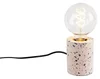 Designová stolní lampa Baranda s růžovým granitem