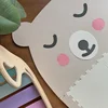 Designové dětské puzzle podlahy Medvídek Krémové a Bílá