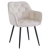 Designové křeslo FEDRIS NEW – béžová Velvet