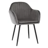 Designové křeslo ZIRKON – šedá Velvet