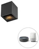 Designové smart bodové světlo černé s WiFi GU10