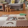Dětská podlaha Minideckfloor 9 dílů – hrací set s motivy lenochodů, duhy a mráčku
