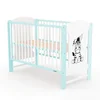 Dětská postýlka New Baby Elsa Zebra bílo-mátová