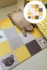 Dětská puzzle podlaha 16 dílů s motivy myška, medvěd a duha