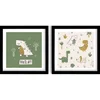 Dětské dekorativní obrázky sada 2 kusy 33x33 cm