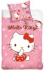 Dětské povlečení Hello Kitty 100x135 cm + 40x60 cm