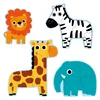 Dětské puzzle Djeco Mini Jungle - 4 úrovně
