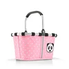 Dětský košík Carrybag XS Panda tečkovaný růžový