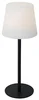 Dobíjecí černá stolní LED lampa Jude s stmívačem