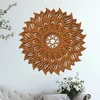 Dřevěná 3D mandala Vnitřní Plamen, 40 cm, Třešeň