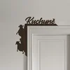 Dřevěná dekorace do rohu dveří kuchyně Wenge 21x20 cm