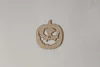 Dřevěná dekorace Dýně na zeď Halloween 15x16 cm