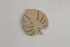 Dřevěná dekorace Monstera na zeď 50x55 cm Ořech