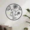 Dřevěná dekorace Pampeliška na zeď 60 cm