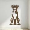 Dřevěná dekorace psa Boxera na zeď