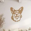 Dřevěná dekorace psa Corgi na stěnu