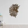 Dřevěná dekorace Unicorn na zeď