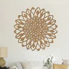 Dřevěná mandala na zeď ZDRAVÍ 40 cm