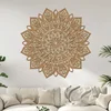 Dřevěná mandala Rozkvět 2 vrstvy 40x40 cm – Dekor s motivem růstu a harmonie