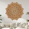 Dřevěná mandala Rozkvět 40x40 cm s vrstveným dekorem