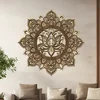 Dřevěná mandala SÍLA OKAMŽIKU 40 cm
