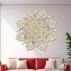 Dřevěná mandala Smyslnost 3 vrstvy – Ø 40 cm, javor-bílá