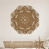 Dřevěná mandala Srdcem k úsměvu, 40 cm, bukové dekorace