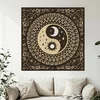 Dřevěná mandala YIN YANG 40 cm