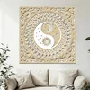 Dřevěná mandala YIN YANG 40 cm