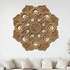 Dřevěná mandala Zářivá radost 80cm