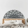 Dřevěná mandala ŽIVOST 90x38 cm Antracitová
