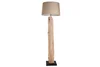 Dřevěná stojací lampa Leonis II béžová