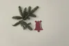 Dřevěná vánoční ozdoba Zvoneček 7x7 cm, bílá