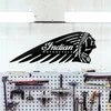 Dřevěné logo Indian Motorcycle na zeď