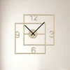 Dřevěné nástěnné hodiny Double Square