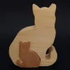 Dřevěné puzzle Kočka