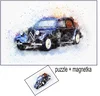 Dřevěné puzzle Oldtimers Cars EKO