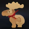 Dřevěné puzzle sob 16 cm