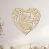 Dřevěné srdce LOVE na zeď