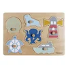 Dřevěné vkládací puzzle Ocean, 6 dílků – Kindsgut