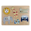 Dřevěné vkládací puzzle Safari 6 dílků