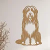 Dřevěný obraz Bearded Collie 31x40 cm