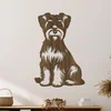 Dřevěný obraz Dandie Dinmont Terrier 27x40 cm Ořech