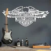 Dřevěný obraz Harley Davidson logo