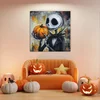 Dřevěný obraz Jack Skellington z filmu The Nightmare Before Christmas