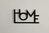 Dřevěný obraz na zeď Home 30x16 cm Černá