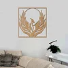 Dřevěný obraz Phoenix - Elegantní dekorace na zeď