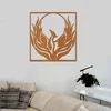 Dřevěný obraz Phoenix - Symbol naděje a obnovy