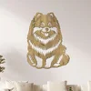 Dřevěný obraz psa Pomeranian ve více barvách