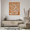 Dřevěný obraz Zebra na zeď 30x36 cm Třešeň